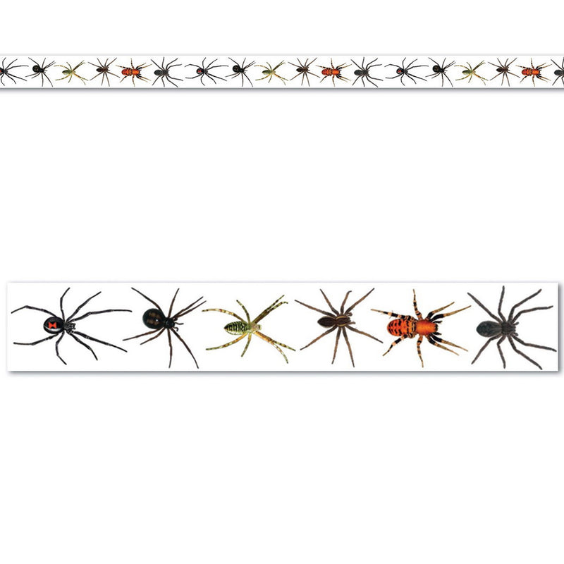 Spiders Party Tape – 3" x 20' – (1/Card) by Beistle for Halloween Poly