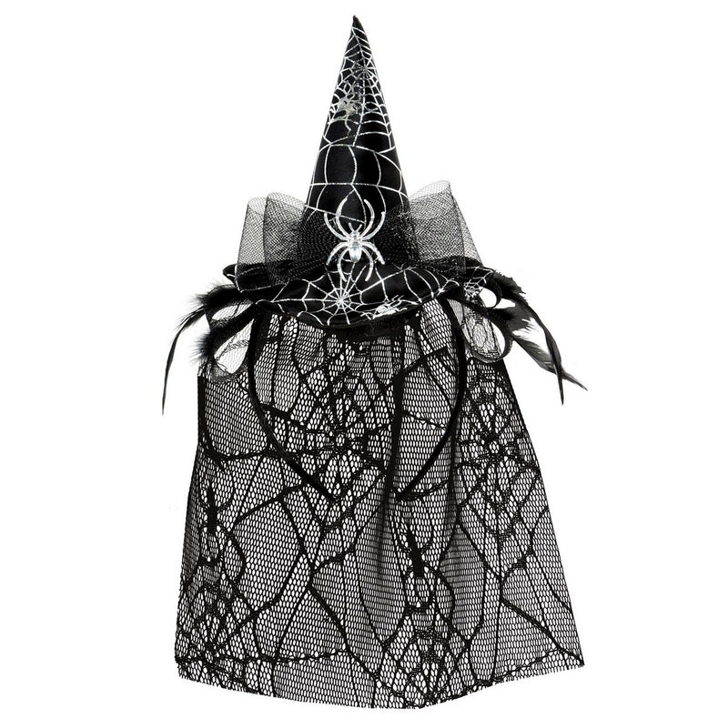 Spider Witch Hat Headband w/Veil – (1/Pkg) by Beistle for Halloween Boppers and Headbands