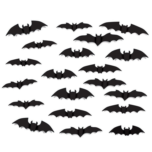 Bat Silhouettes – Asstd – (20/Pkg) by Beistle for Halloween