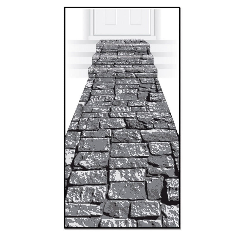 Stone Path Runner – 24" x 10' – (1/Pkg) by Beistle for Halloween Aisle Runner