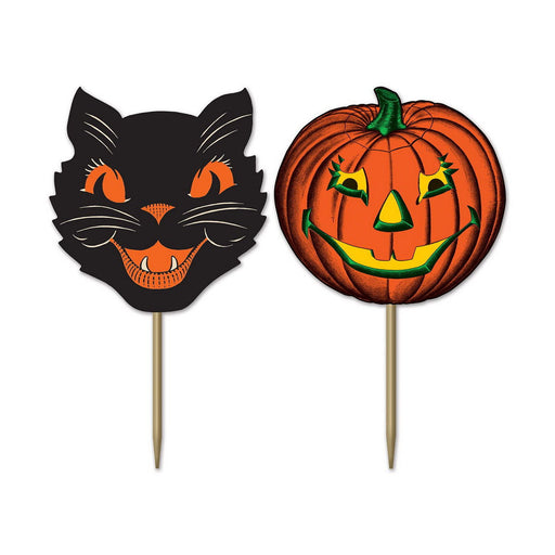 Vintage Halloween Picks – 3½" – (50/Pkg) by Beistle for Halloween-Vintage Food Picks