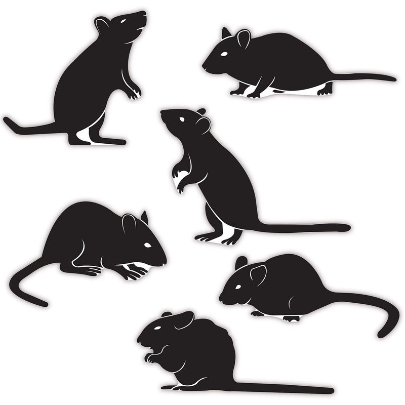 Mice Silhouettes – 6¼"-8½" – (6/Pkg) by Beistle for Halloween
