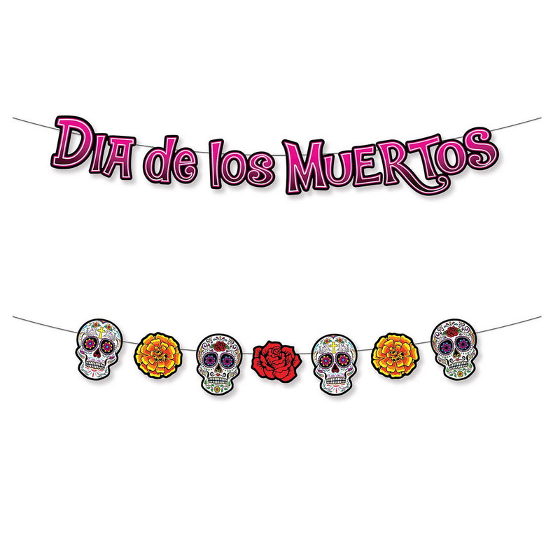 Dia De Los Muertos Streamer Set – 7½" x 5' 6" – (1/Pkg) by Beistle for Day of the Dead Streamers
