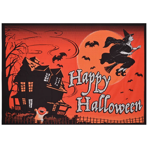 Vintage Halloween Fabric Backdrop – 5' x 7' – (1/Pkg) by Beistle for Halloween-Vintage