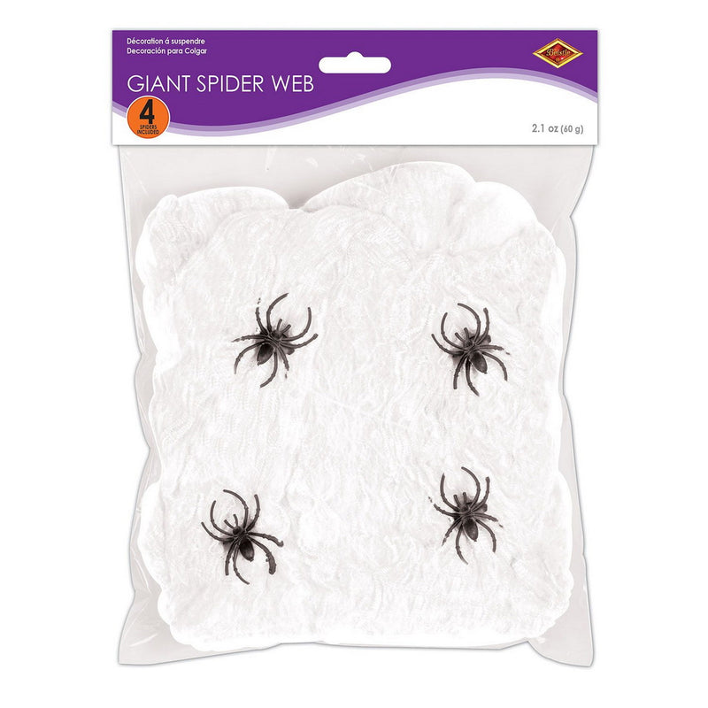 Giant Spider Web – (2.1 Oz/Pkg) by Beistle for Halloween Netting and Webbing