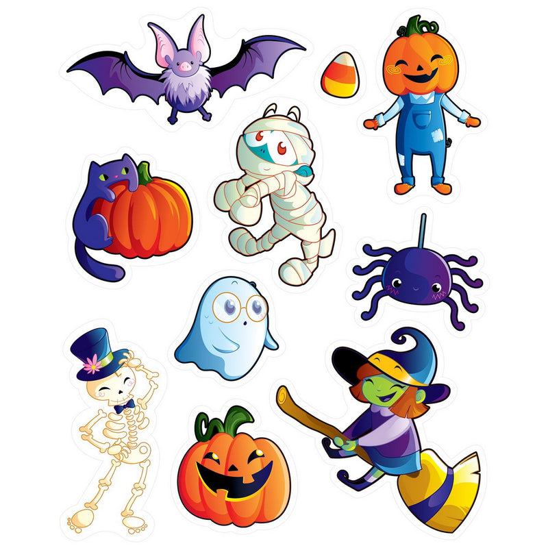 Halloween Friends Clings – 12" x 17" Sh – (10/Sh) by Beistle Window Clings