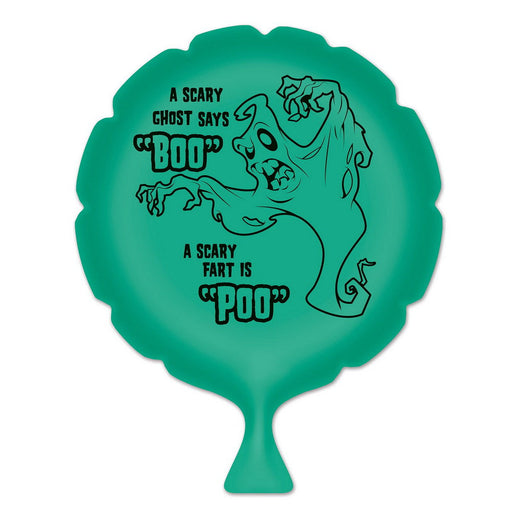 A Scary Ghost Says "Boo" Whoopee Cushion – 8" – (1/Pkg) by Beistle for Halloween Whoopee Cushions