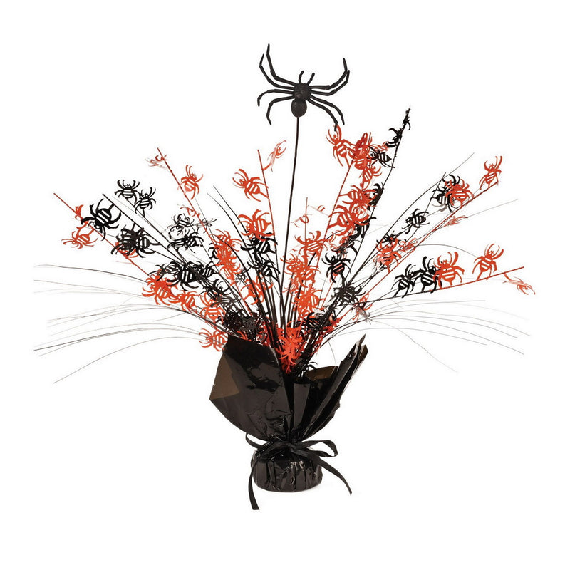 Spider Gleam 'N Spray Centerpiece – 15" – (1/Pkg) by Beistle for Halloween Gleam 'N Burst