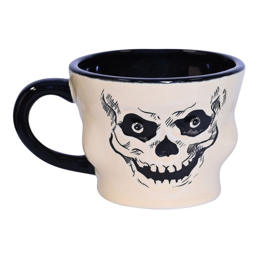 Vintage Halloween Ceramic Skull Mug – 12 Ozs – (1/Box) by Beistle for Halloween-Vintage Drinkware