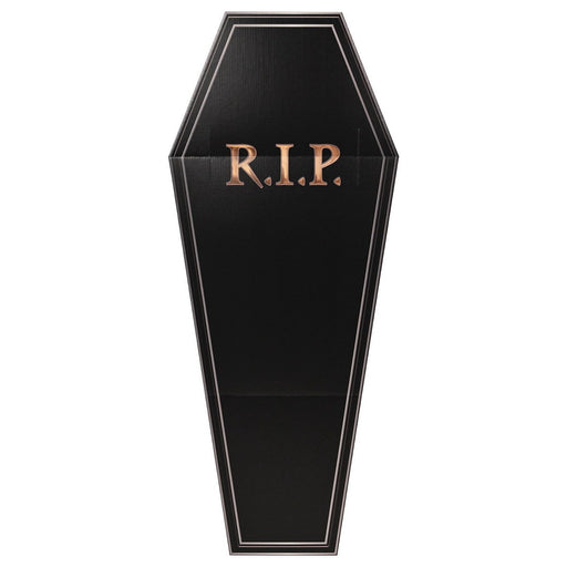 3-D Coffin Prop – 4' 8" x 23" – (1/Box) by Beistle for Halloween 3-D Props