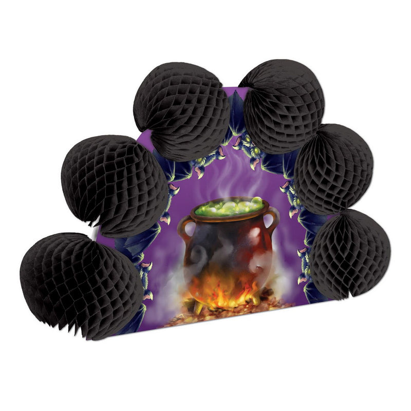 Cauldron & Bats Pop-Over Centerpiece – 10" – (1/Pkg) by Beistle for Halloween Tissue