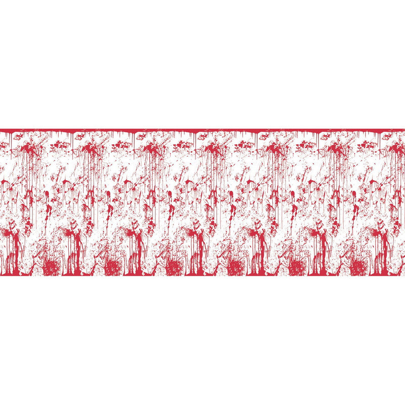 Bloody Wall Backdrop – 4' x 30' – (1/Pkg) by Beistle for Halloween Backdrops