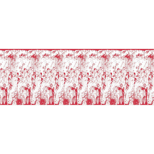 Bloody Wall Backdrop – 4' x 30' – (1/Pkg) by Beistle for Halloween Backdrops