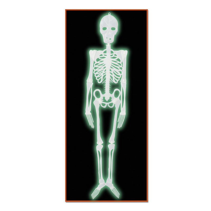 Plastic Nite-Glo Skeleton – 4' – (1/Pkg) by Beistle for Halloween