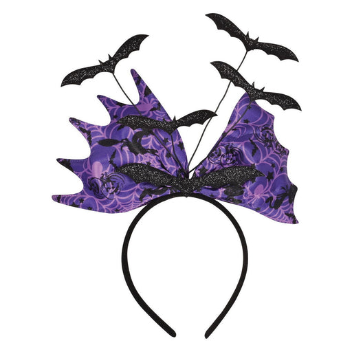 Glittered Bat Headband – (1/Card) by Beistle for Halloween Boppers and Headbands