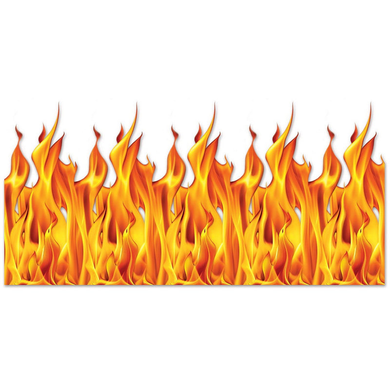 Flame Backdrop – 4' x 30' – (1/Pkg) by Beistle for Halloween Backdrops