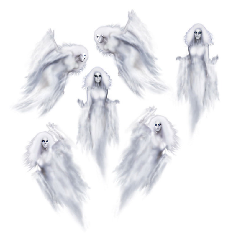 Ethereal Ghost Props – 35"-37" – (6/Pkg) by Beistle for Halloween