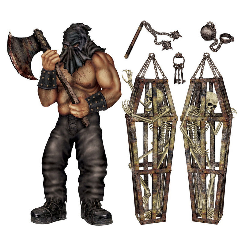 Executioner & Skeleton Props – 9"-62" – (6/Pkg) by Beistle for Halloween
