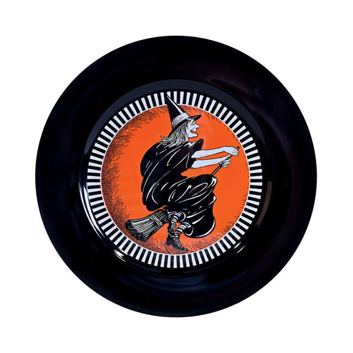 Vintage Halloween Witch Platter – 12⅞" by Beistle for Halloween-Vintage Trays