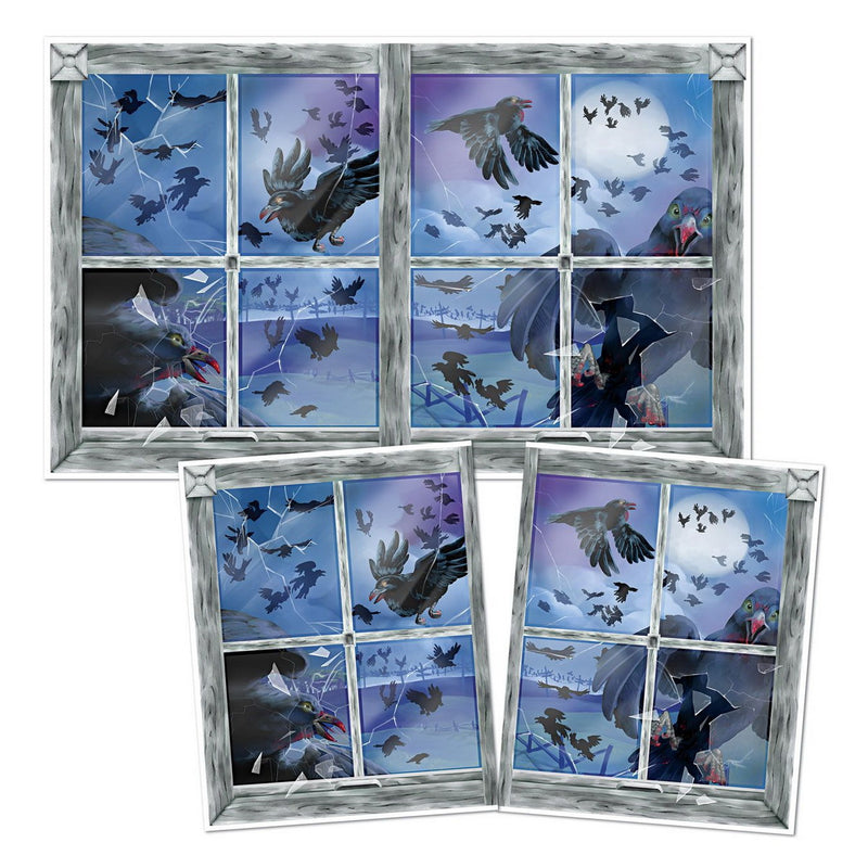 Bird Attack Insta-View – 3' 4" x 5' 4" – (1/Pkg) by Beistle for Halloween