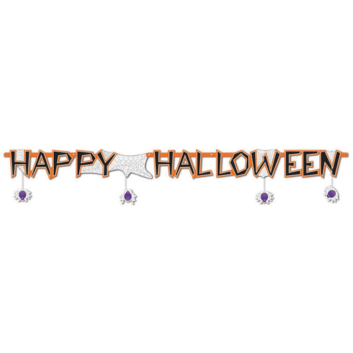 Happy Halloween Streamer – 10" x 6' – (1/Pkg) by Beistle Jointed Streamers