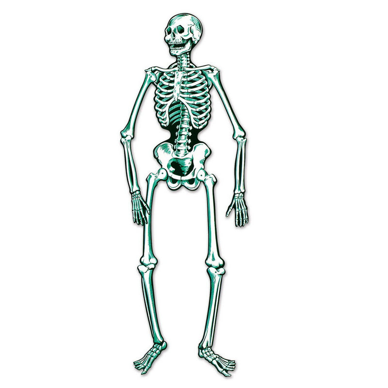 Jointed Skeleton – 4' 7" – (1/Pkg) by Beistle for Halloween Printed Both Sides