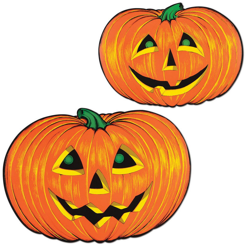 Jack-O-Lantern Faces – 25" by Beistle for Halloween Printed