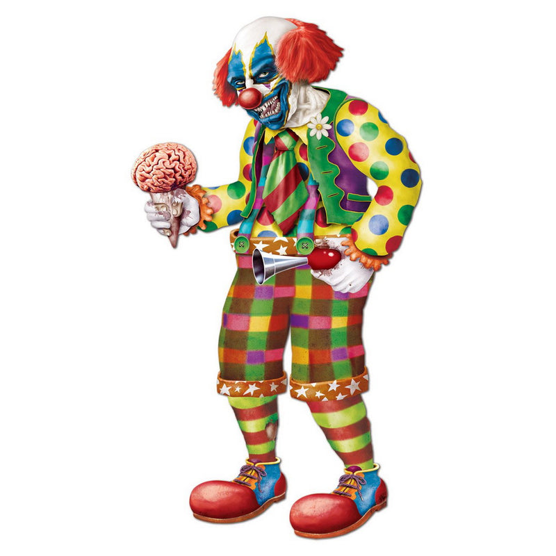 Jointed Zombie Clown – 5' 6" – (1/Pkg) by Beistle for Halloween Printed One Side