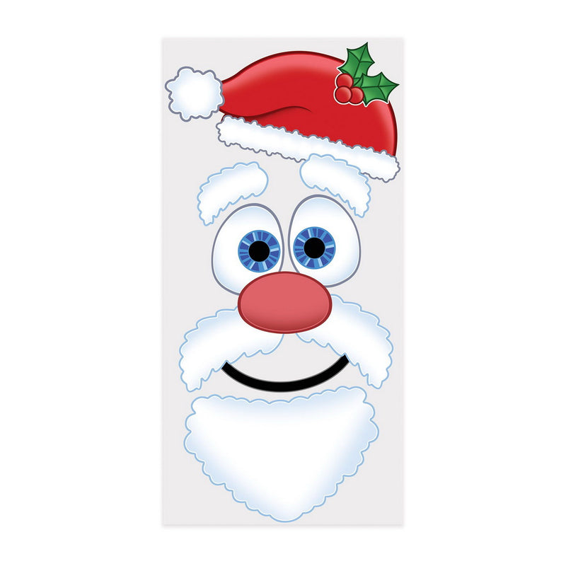 Santa Face Door Cover – 5' x 30" – (1/Pkg) by Beistle for Christmas and winter Door Covers