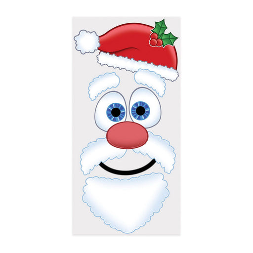 Santa Face Door Cover – 5' x 30" – (1/Pkg) by Beistle for Christmas and winter Door Covers