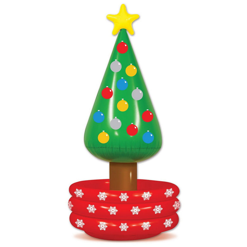 Inflatable Christmas Tree Cooler – 26”W x 4’ 8”H – (1/Pkg) by Beistle for Christmas and winter Inflatables