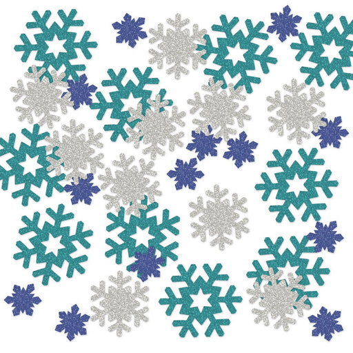 Snowflake Deluxe Sparkle Confetti – (½ Oz/Pkg) by Beistle for Christmas and winter