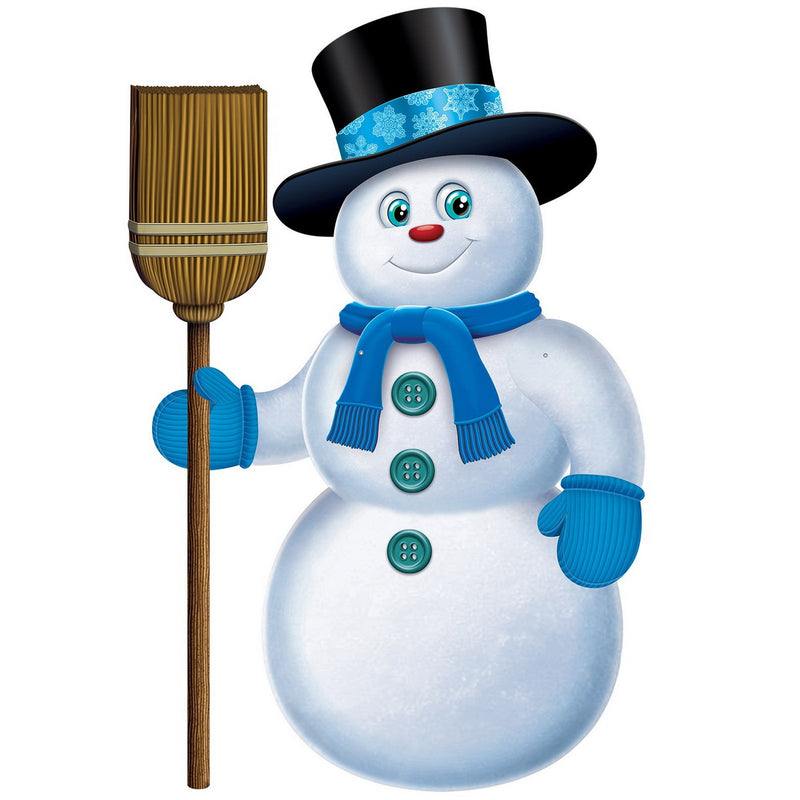Jointed Snowman – 35½" – (1/Pkg) by Beistle for Christmas and winter Printed One Side