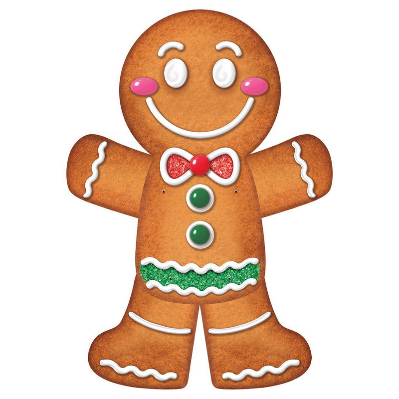 Jointed Gingerbread Man – 3' – (1/Pkg) by Beistle for Christmas and winter Printed One Side