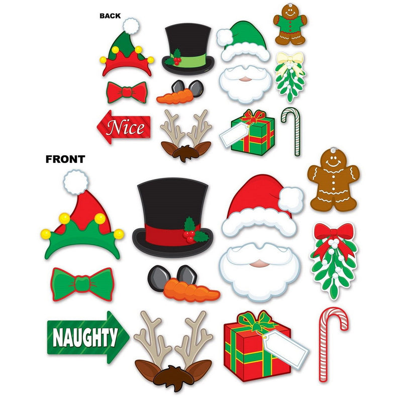 Christmas Photo Fun Signs – 6"-9¾" – (12/Pkg) by Beistle for Christmas and winter