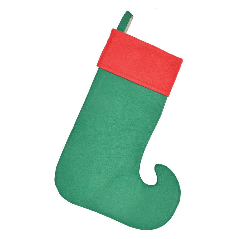 Felt Elf Stocking – 15½" x 11½" by Beistle for Christmas and winter Stockings