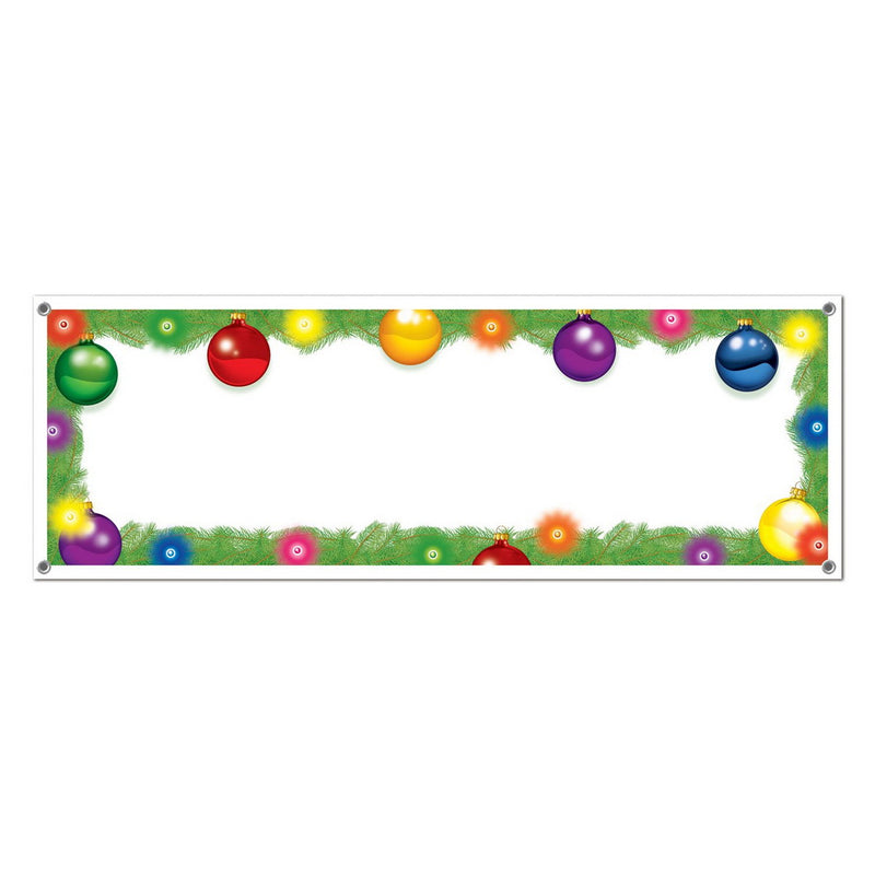Holiday Sign Banner – 5' x 21" – (1/Pkg) by Beistle for Christmas and winter All-Weather