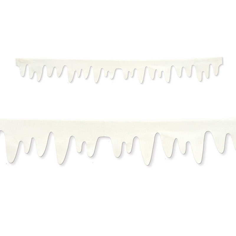 Fabric Icicle Decorations – 4' ½" – (2/Pkg) by Beistle for Christmas and winter