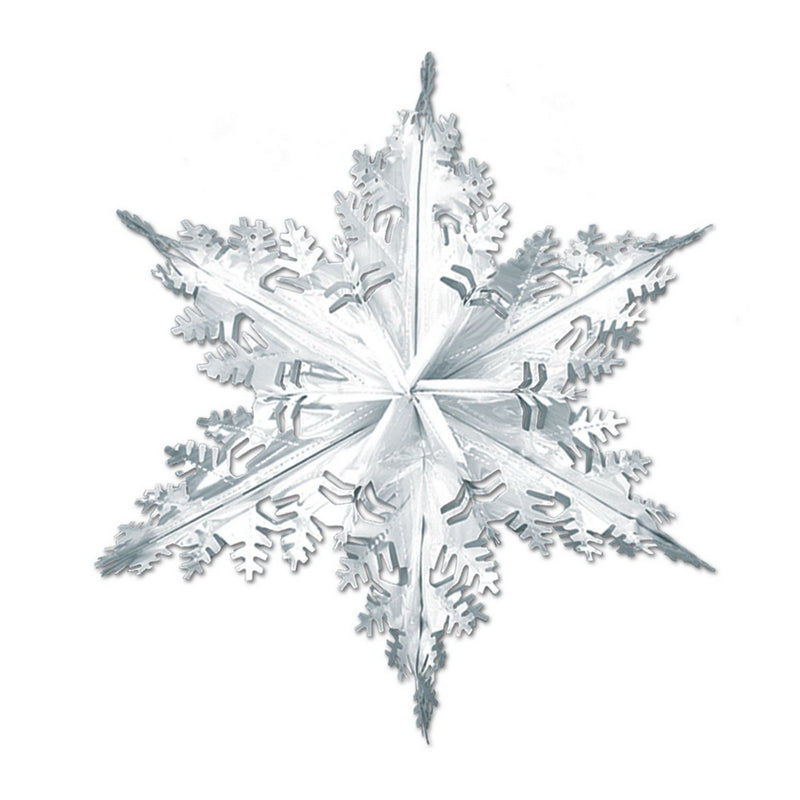 Metallic Winter Snowflake – 24" – (1/Pkg) by Beistle for Christmas and winter
