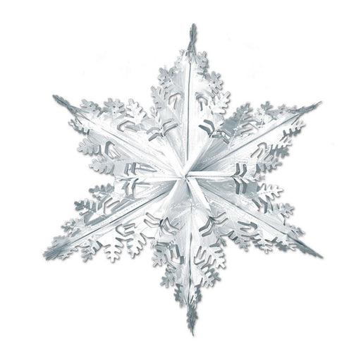 Metallic Winter Snowflake – 24" – (1/Pkg) by Beistle for Christmas and winter
