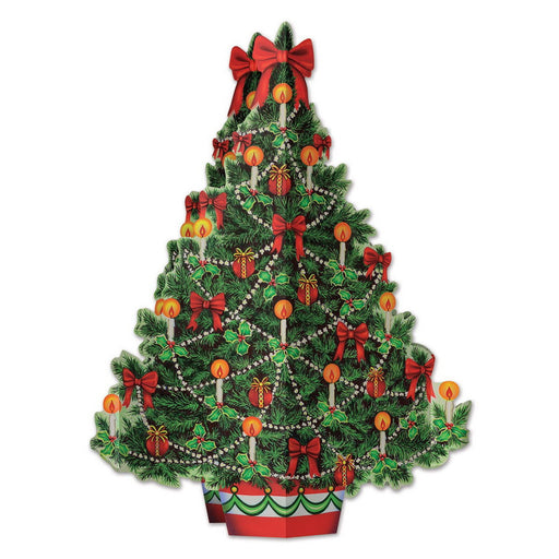 3-D Christmas Tree Centerpiece – 11¾" – (1/Pkg) by Beistle for Christmas and winter