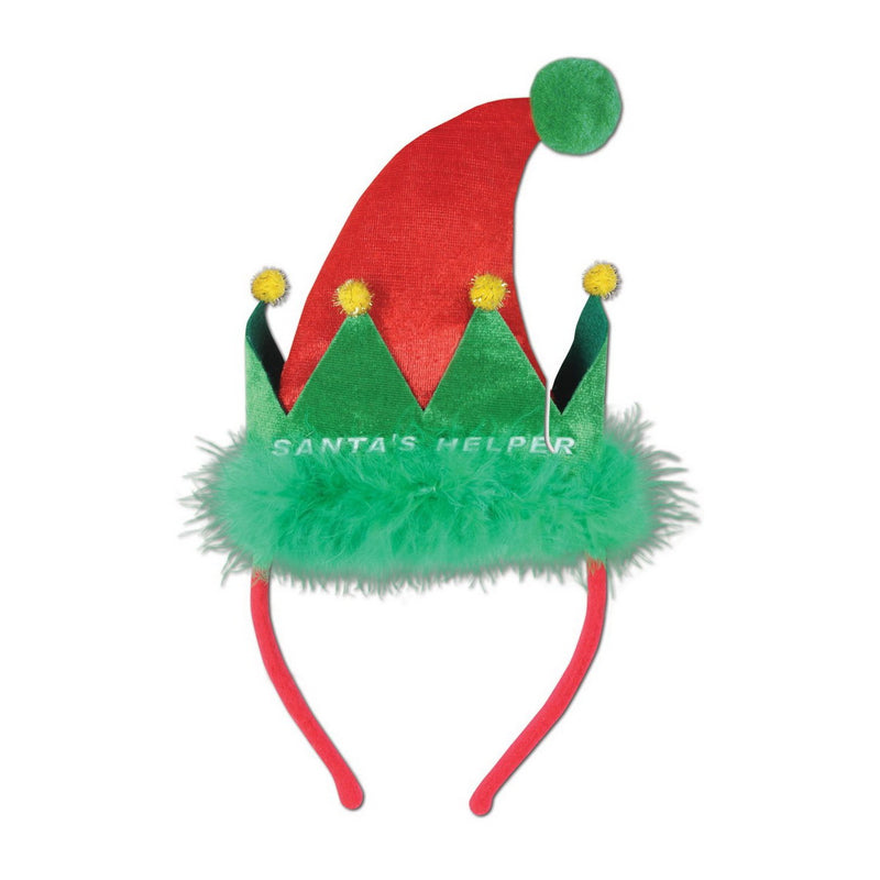 Santa's Helper Headband – (1/Card) by Beistle for Christmas and winter Boppers and Headbands