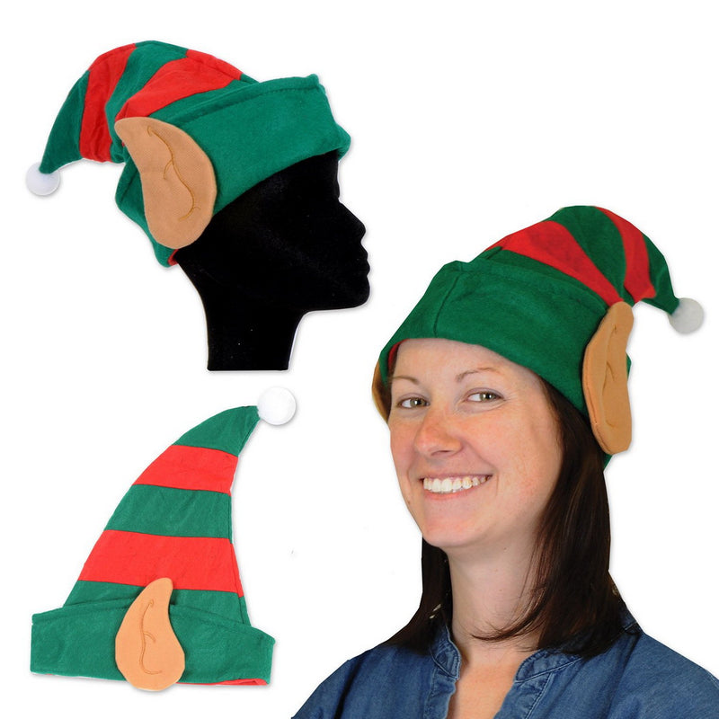 Felt Elf Hat w/Ears – (1/Card) by Beistle for Christmas and winter