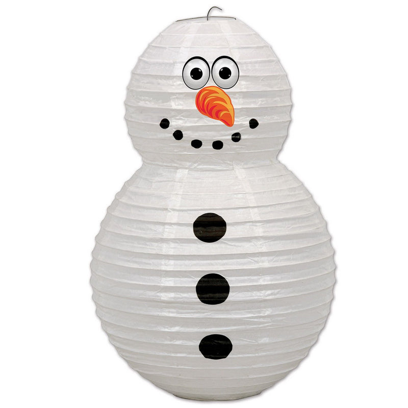 Snowman Paper Lantern – 19" x 11¾" – (1/Pkg) by Beistle for Christmas and winter Lanterns