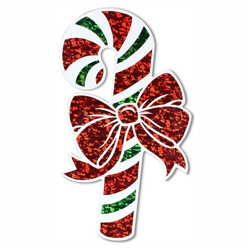 Prismatic Candy Cane Cutout – 16" by Beistle for Christmas and winter Glitter Print