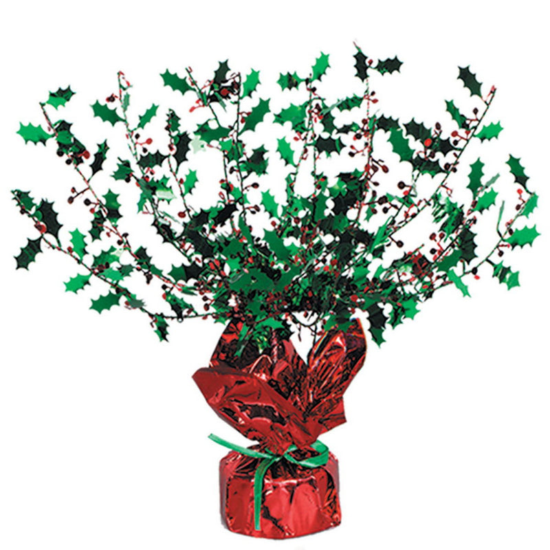 Holly & Berry Gleam 'N Burst Centerpiece – 15" – (1/Pkg) by Beistle for Christmas and winter
