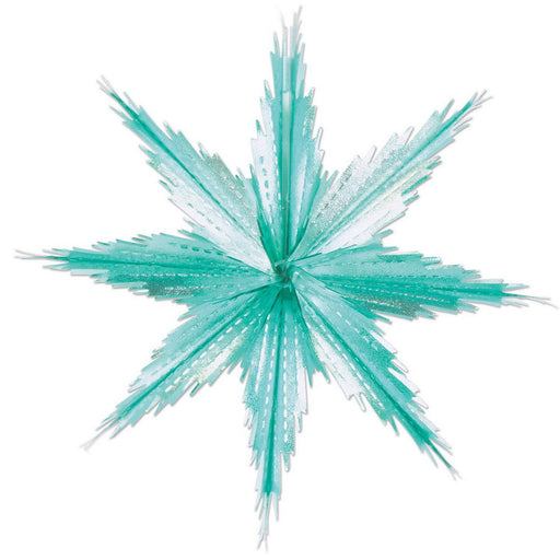 2-Tone Metallic Snowflakes – 11½" – (2/Pkg) by Beistle for Christmas and winter