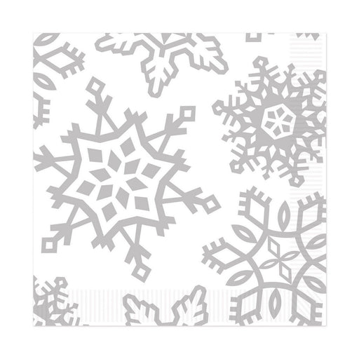 Snowflake Luncheon Napkins – (16/Pkg) by Beistle for Christmas and winter Napkins-Lunch