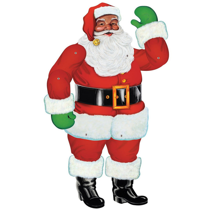 Jointed Santa – 29" – (1/Pkg) by Beistle for Christmas and winter Printed One Side