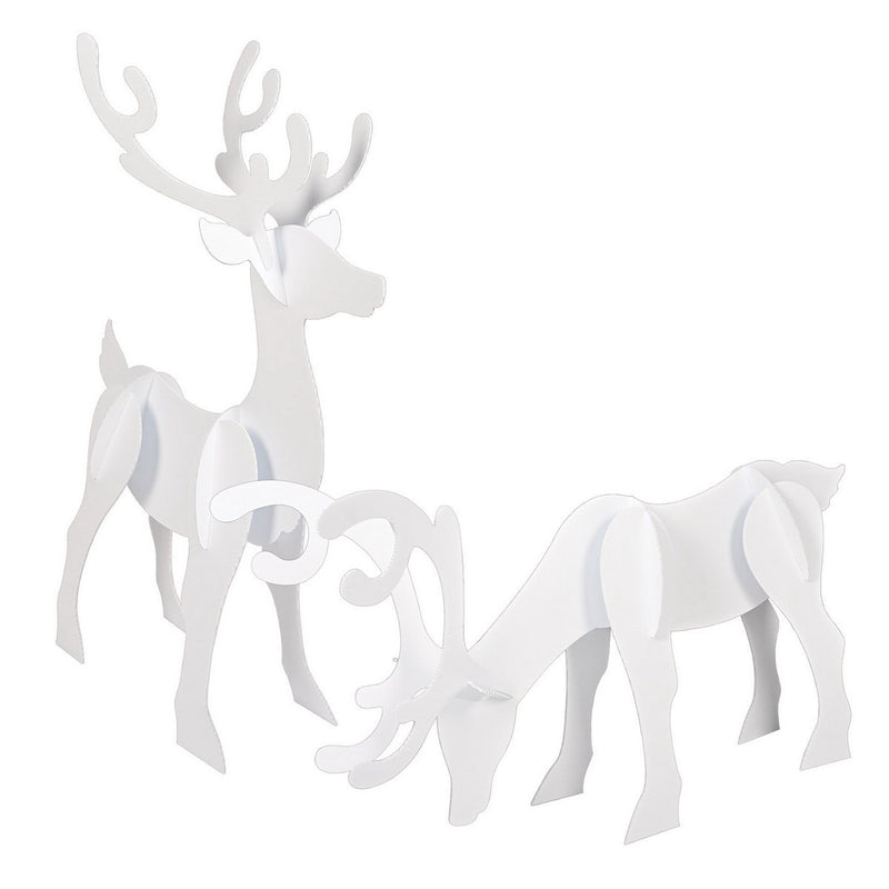 3-D Reindeer Props – Asstd – (2/Box) by Beistle for Christmas and winter 3-D Props
